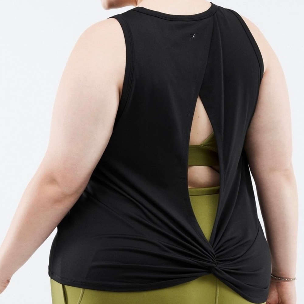 NWT FABLETICS • Blake open back twist tank 1X